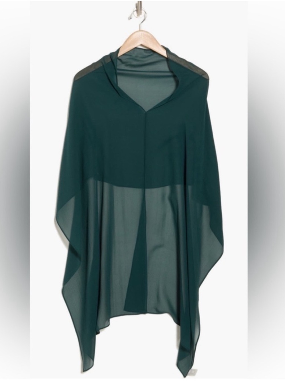 NWT Eileen Fisher 100% Silk Poncho Wrap Scarf One Size - Picture 3 of 3